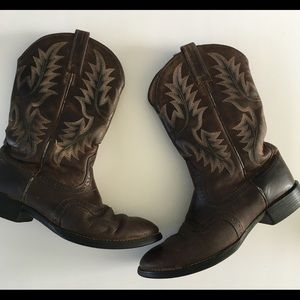Ariat Heritage Stockman Western Boot Brown Leather